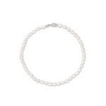 Everyday Tear Drop Pearl Bracelet - Marrow Fine [White Gold]