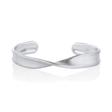 Everyday Twist Link Cuff [White Gold