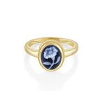 Forget Me Not Cameo Ring [yellow gold]