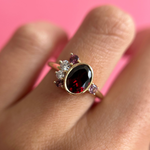 Garnet Spray Ring [on hand]