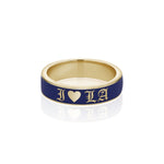 I Love LA Enamel Band [Yellow Gold]