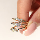 White Diamond Charlotte Mini Cluster Ring