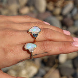 2.60ct Opal and Diamond Cadillac Bezel Ring