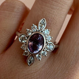 1.31ct Lavender Sapphire Scarlette Compass Ring - Marrow Fine