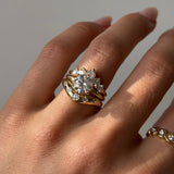 UGC photo of White Diamond Bombé Band stacked with other Marrow Fine rings