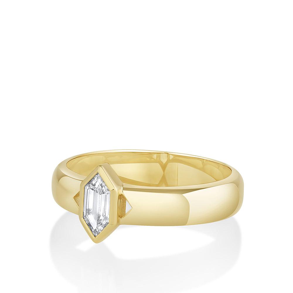 .32ct Diamond Hex Cut Band - Marrow Fine