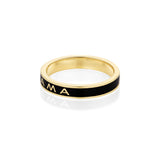 Mama Enamel Band - Black Enamel