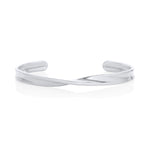 Mini Everyday Twist Link Cuff [White Gold]