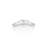 White Diamond Bombé Band [White Gold]