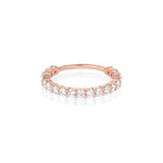 White Diamond Laurel Band [Rose Gold]