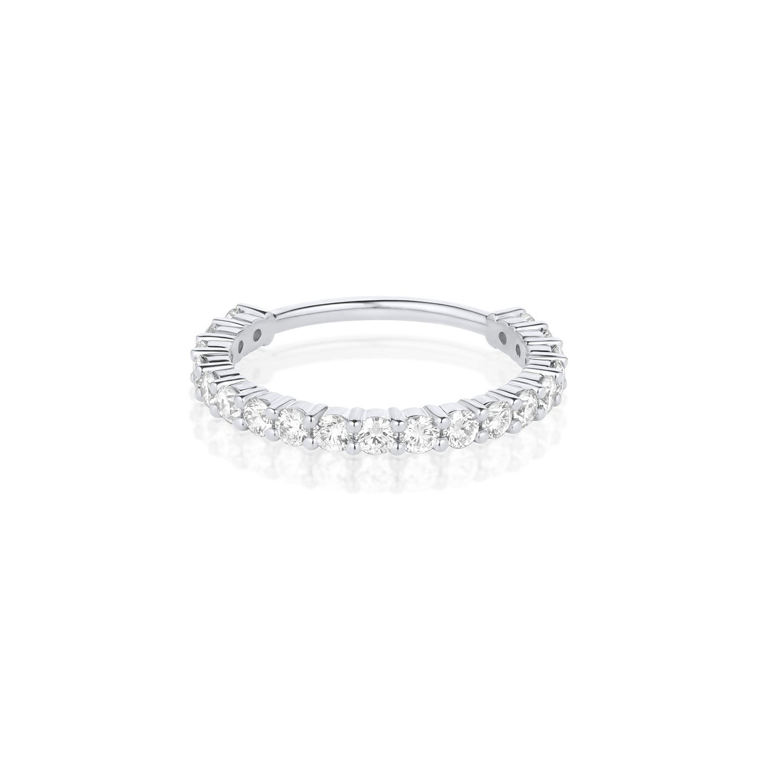 White Diamond Laurel Band [White Gold]