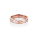 White Diamond Melinda Band [Rose Gold]