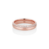 White Diamond Melinda Band [Rose Gold]