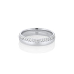 White Diamond Melinda Band [White Gold]