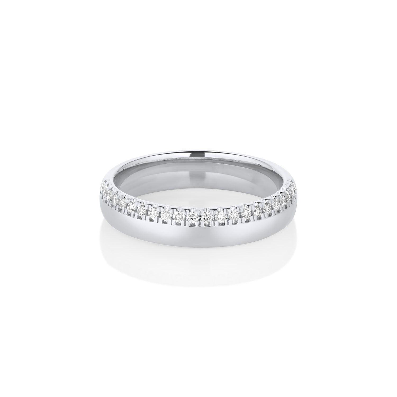 White Diamond Melinda Band [White Gold]