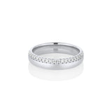 White Diamond Melinda Band [White Gold]