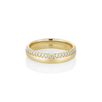 White Diamond Melinda Band [Yellow Gold]