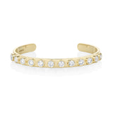 Little White Diamond Cuff [Yellow Gold]