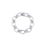 Twist Link Bracelet [14k white gold]