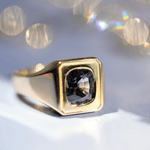 2.93ct Men's Color-Change Spinel Signet Ring - Marrow Fine