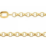 Large Diamond-Cut Rolo Chain