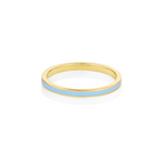 Something Blue Enamel Band [Yellow Gold]