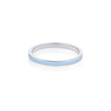 Something Blue Enamel Band [White Gold]