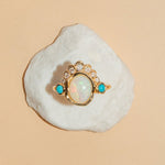 The Mary Opal Abstract Bezel Ring