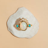 The Mary Opal Abstract Bezel Ring