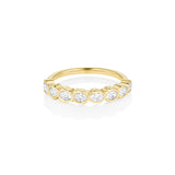 White Diamond Abstract Bezel Band [Yellow Gold]