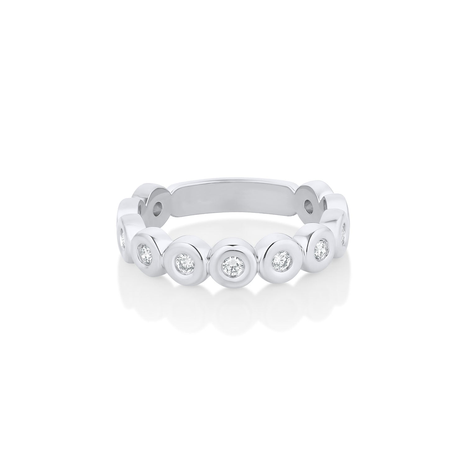 White Diamond Billie Band [White Gold]