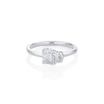 White Diamond Cheetah Ring [White Gold]