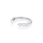 White Diamond Mixed Shape Cosmic Light Band [White Gold]