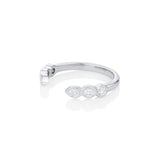 White Diamond Mixed Shape Cosmic Light Band [White Gold]