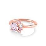 Marrow Fine Jewelry Lavender Spine Spray Ring [Rose Gold]