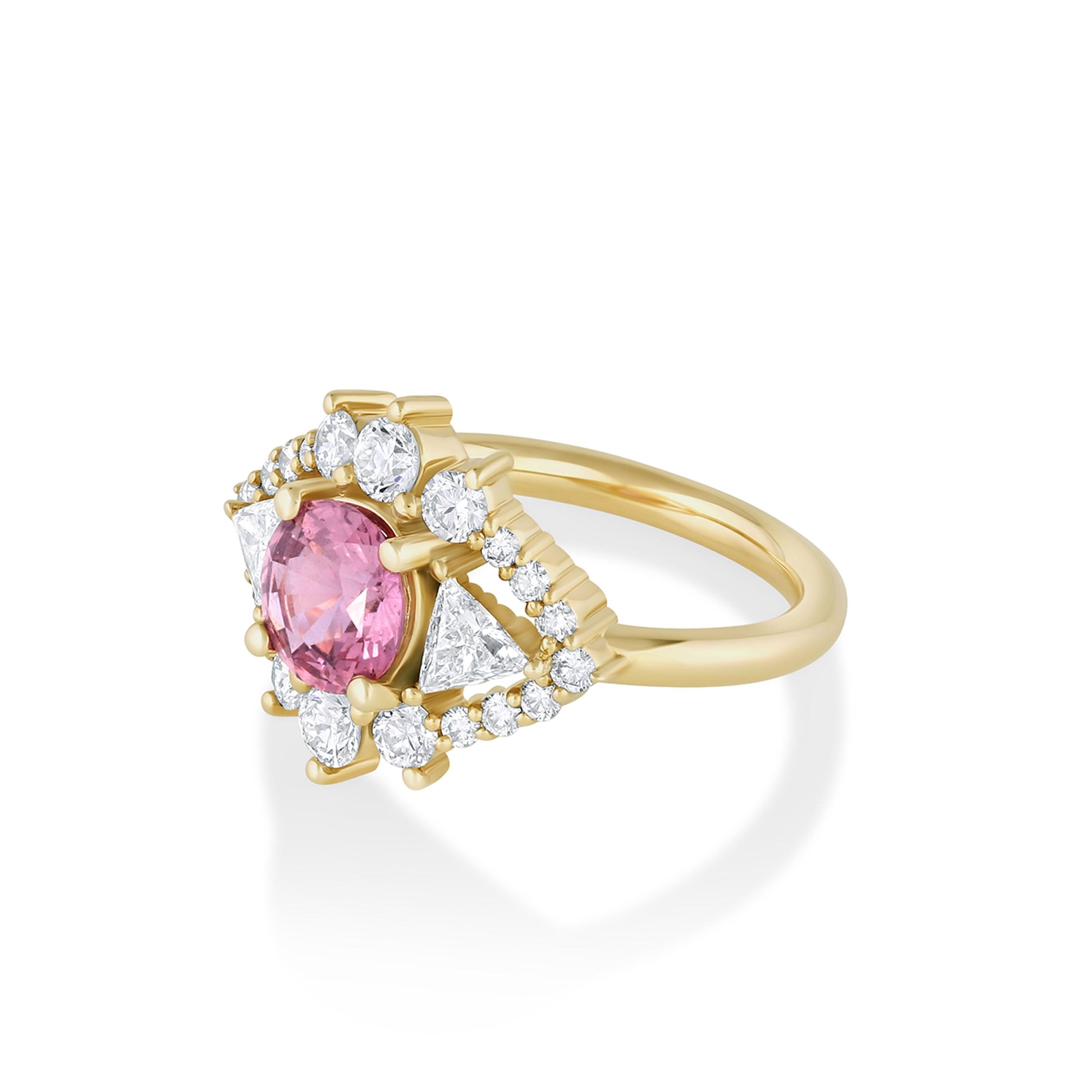 Marrow Fine Jewelry Sapphire Art Deco Ring [Yellow Gold]