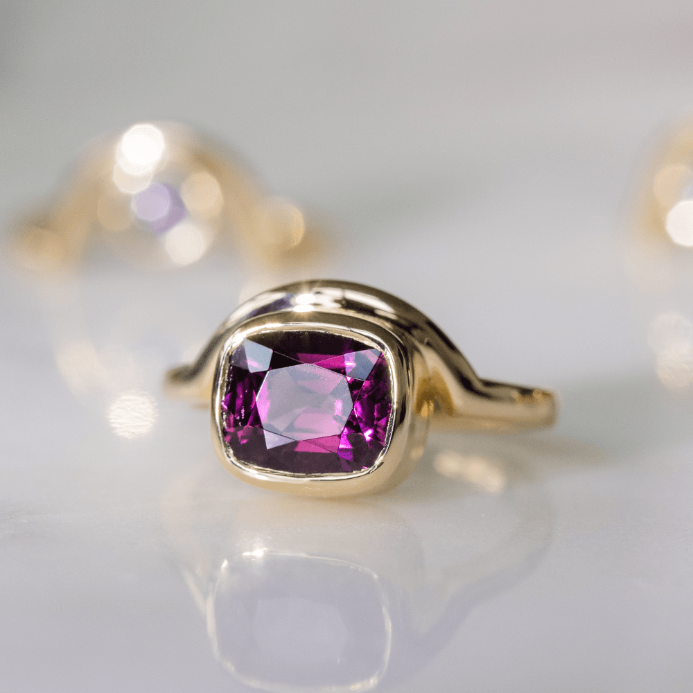 3.03ct Purple Spinel Everyday Crescendo Ring - Marrow Fine