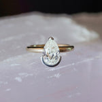 1.89ct Antique Diamond Pear Engagement Ring - Marrow Fine