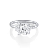 Marrow Fine Jewelry Amelia White Diamond Round Cluster Engagement Ring [White Gold]