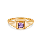 Marrow Fine Jewelry Amethyst Boyfriend Signet [Yellow Gold]