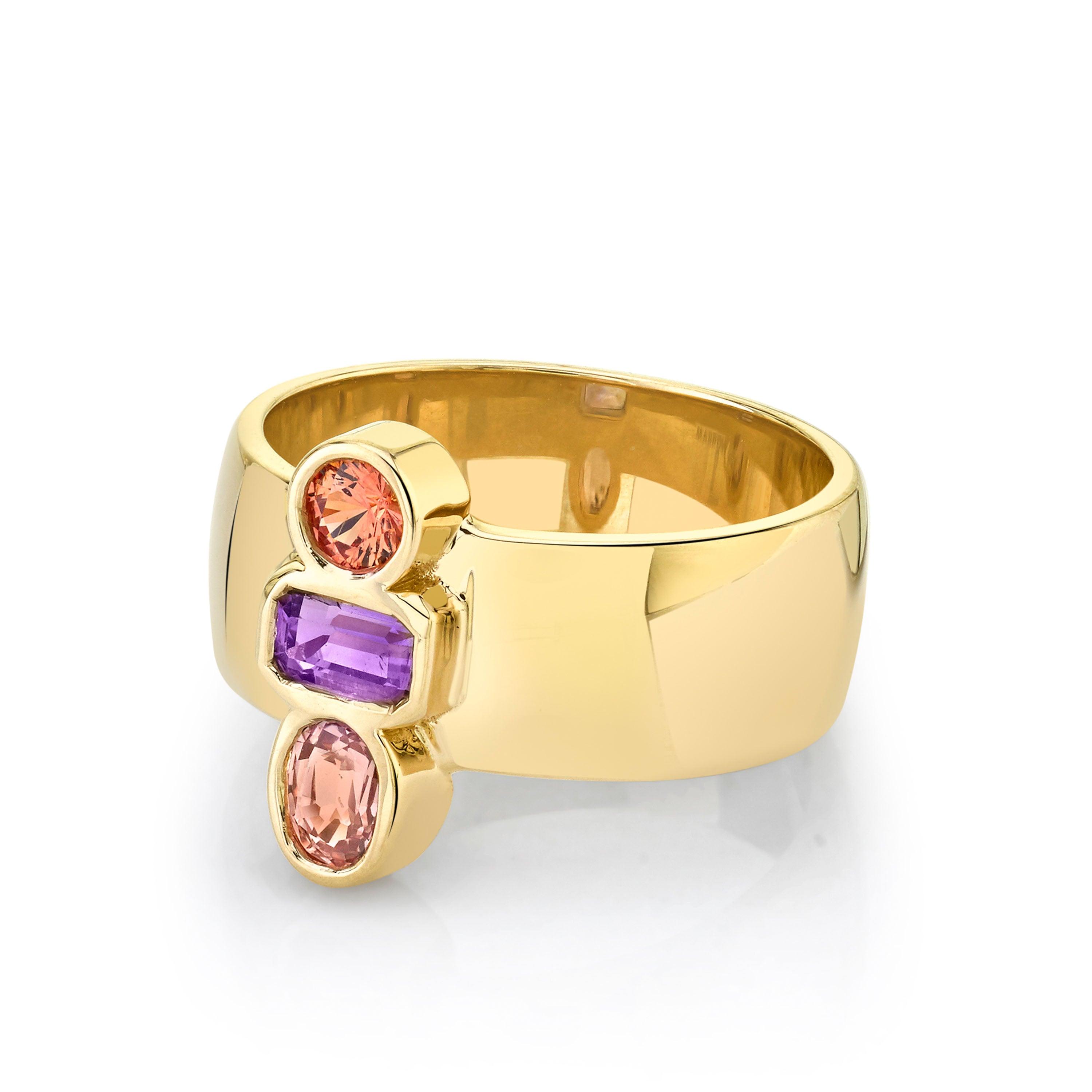 Marrow Fine Jewelry Amethyst Relic Ring [Yellow Gold]