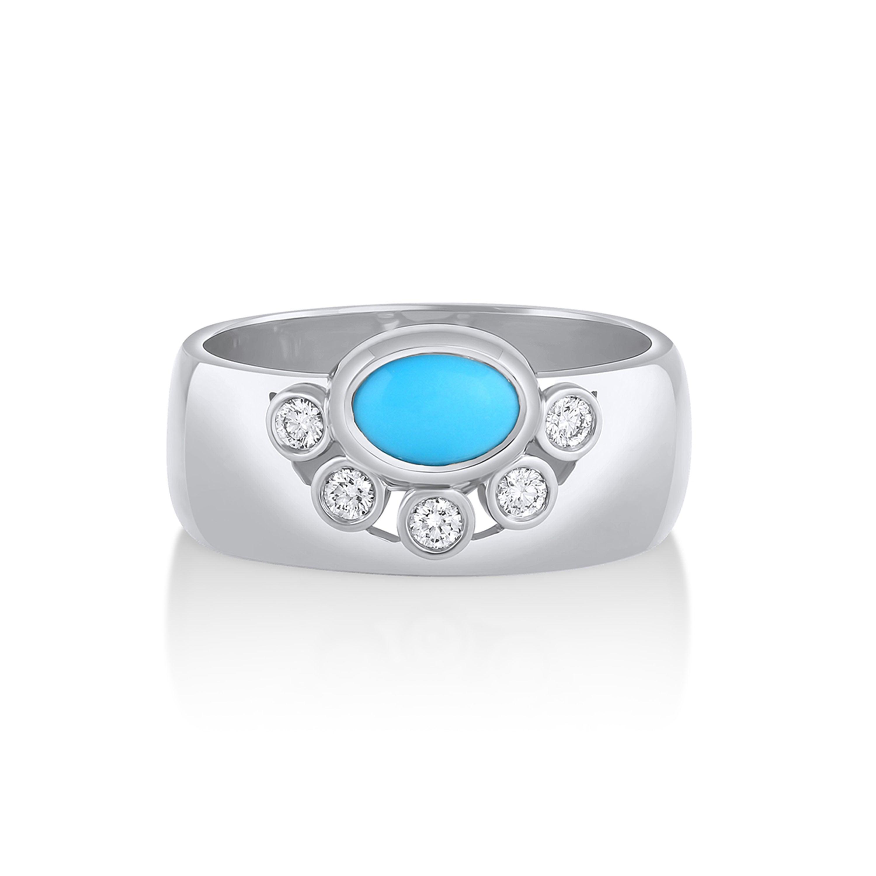 Apollonia Turquoise Cigar Band – Marrow Fine