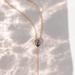 Marrow Fine Jewelry Purple Amethyst Lariat Necklace 