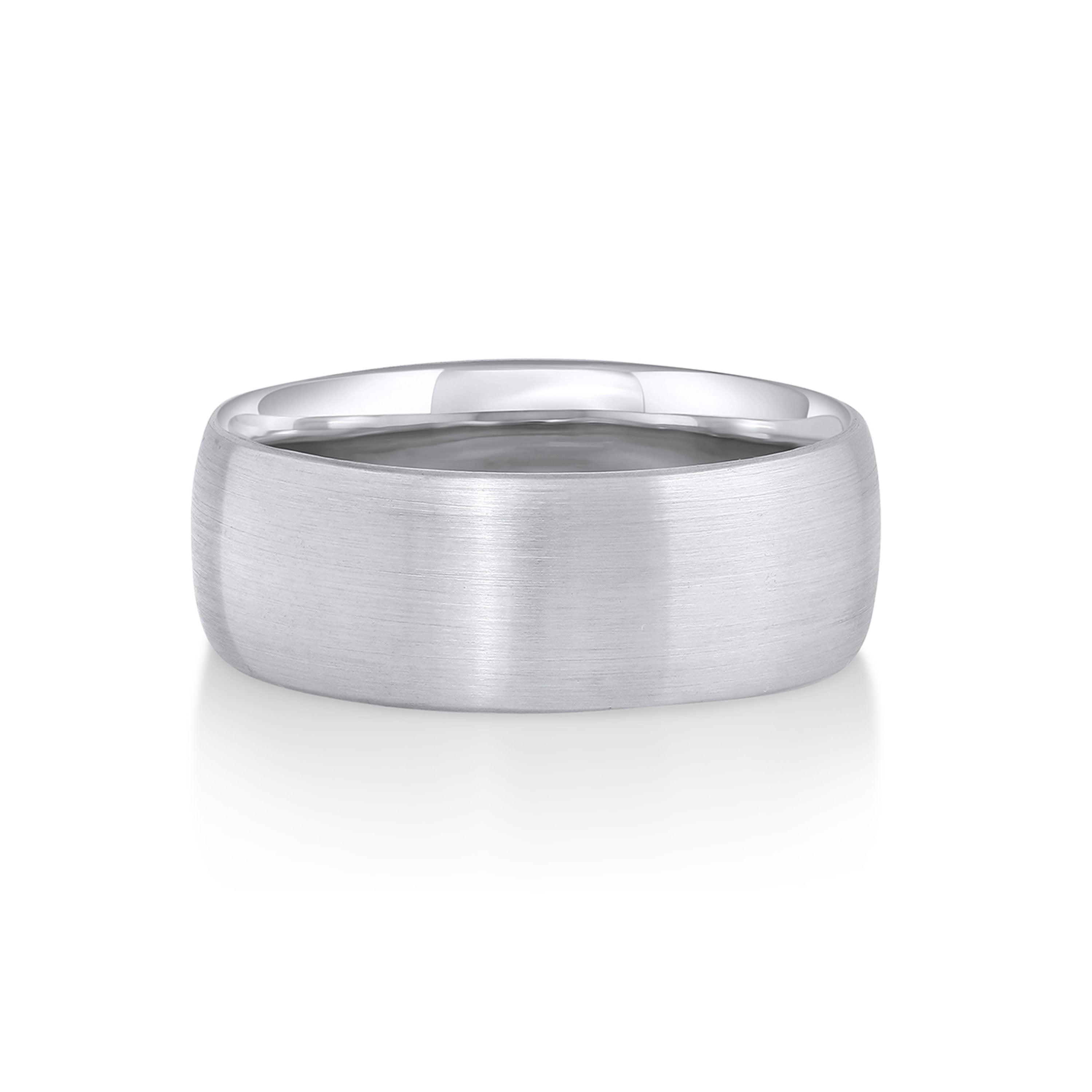 Marrow Fine Jewelry Beau Brushed Men's Band [White Gold]