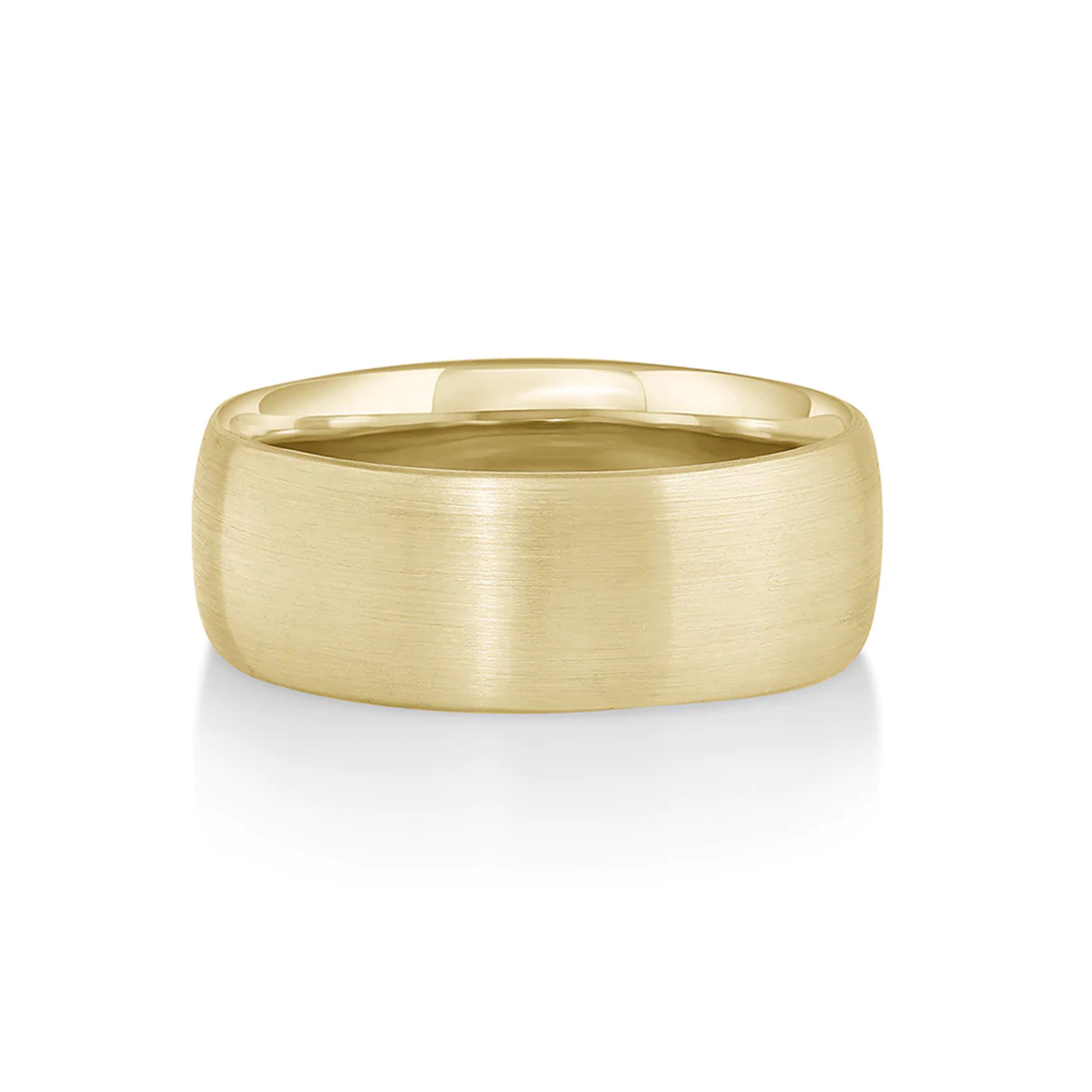 Marrow Fine Jewelry Beau Brushed Men's Band [Yellow Gold]