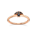 Marrow Fine Jewelry Black Diamond Stacking Ring [Rose Gold]