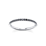 Marrow Fine Jewelry Black Diamond Half Eternity Pavé Band [White Gold]