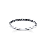 Marrow Fine Jewelry Black Diamond Half Eternity Pavé Band [White Gold]