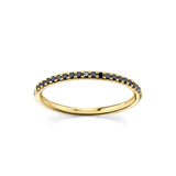 Marrow Fine Jewelry Black Diamond Half Eternity Pavé Band [Yellow Gold]