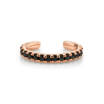 Marrow Fine Jewelry Black Diamond Pavé Ear Cuff [Rose Gold]